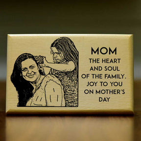 Personalized Mother's Day Engraved Wooden Photo Frame