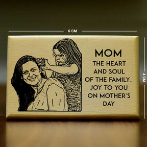 Personalized Mother's Day Engraved Wooden Photo Frame