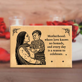 Personalised Motherhood Wooden Frame Plaque-2