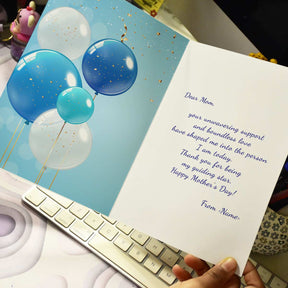 Personalized Love You Mom Photo Greeting Card Gift For Mother's Day