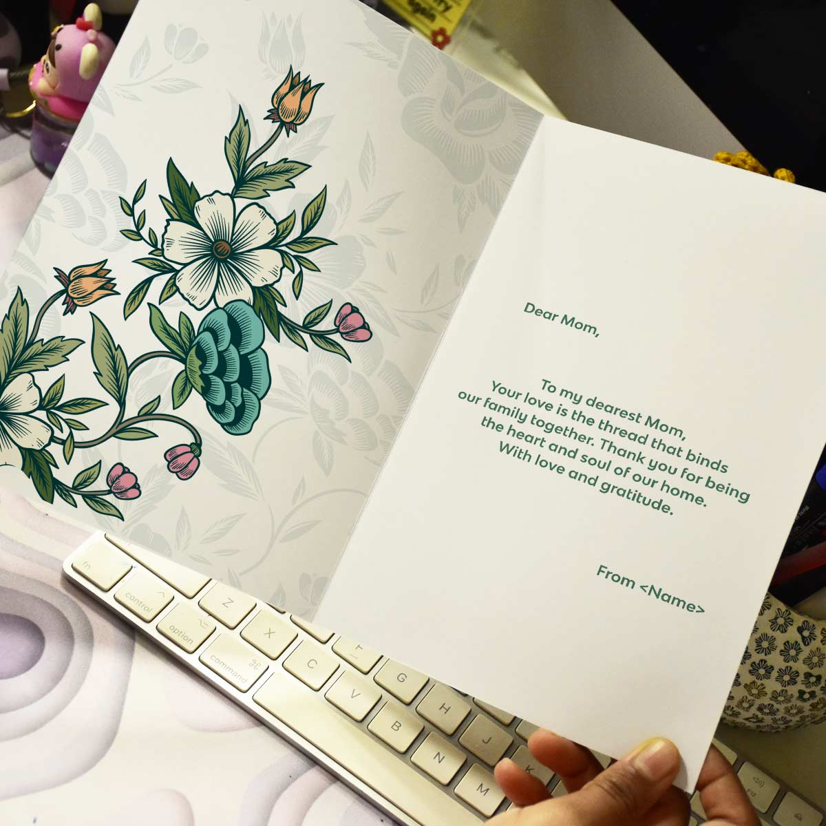 Customized Happy Mother's Day Photo Greeting Card Gift For Mom