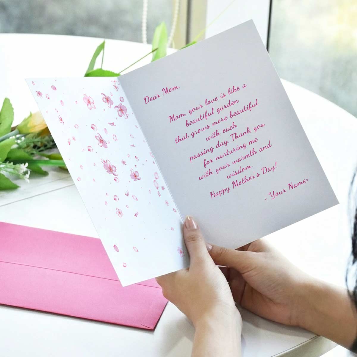 Personalized Happy Mothers Day Photo Greeting Card Gift For Mom