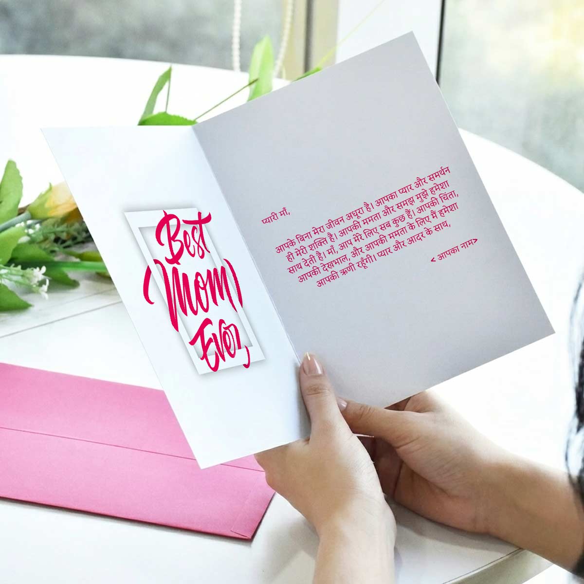 Customized Best Mom Ever Photo Greeting Card Gift For Mother's Day_3