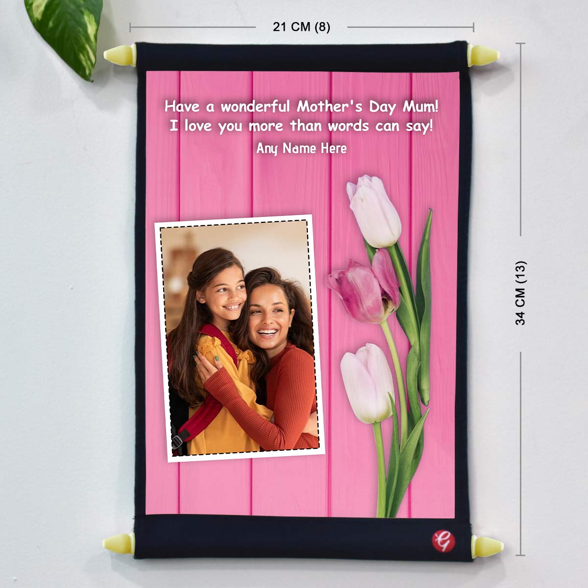 Have a Wonderful Mothers Day Customized Scroll