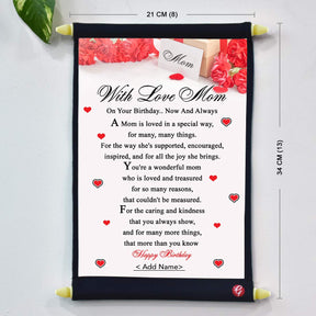 With Love Mom Poly Satin Scroll-6