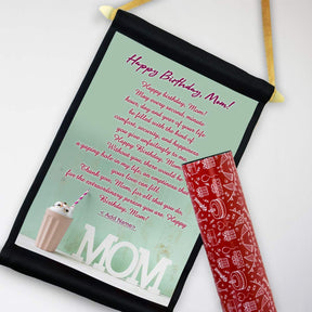 Mom Happy Birthday Poly Satin Scroll