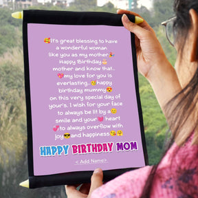 Happy Birthday Mom Poly Satin Scroll