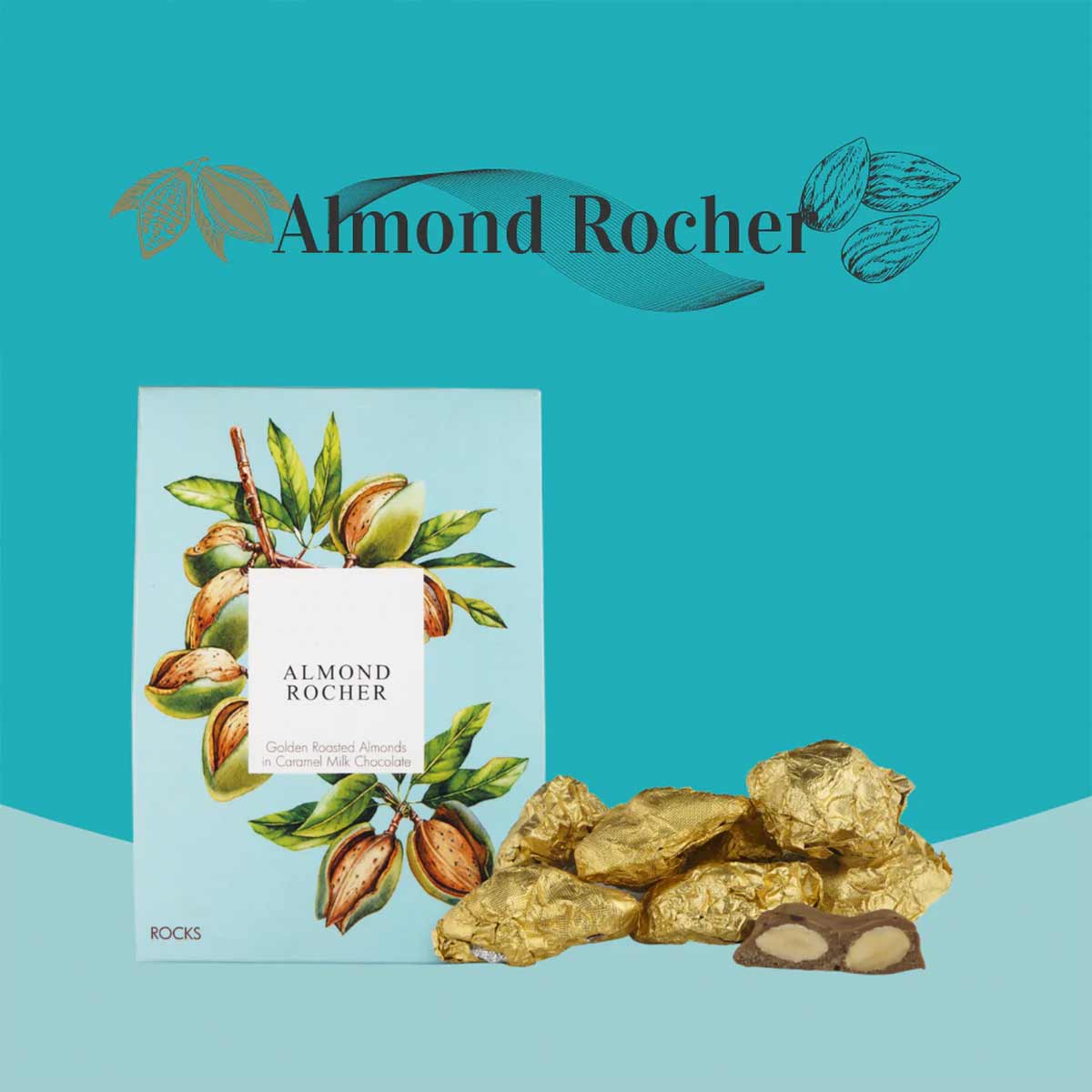 Almond Rocher ( Almond Rocks) - Gourmet Chocolate Gift Box - 100g