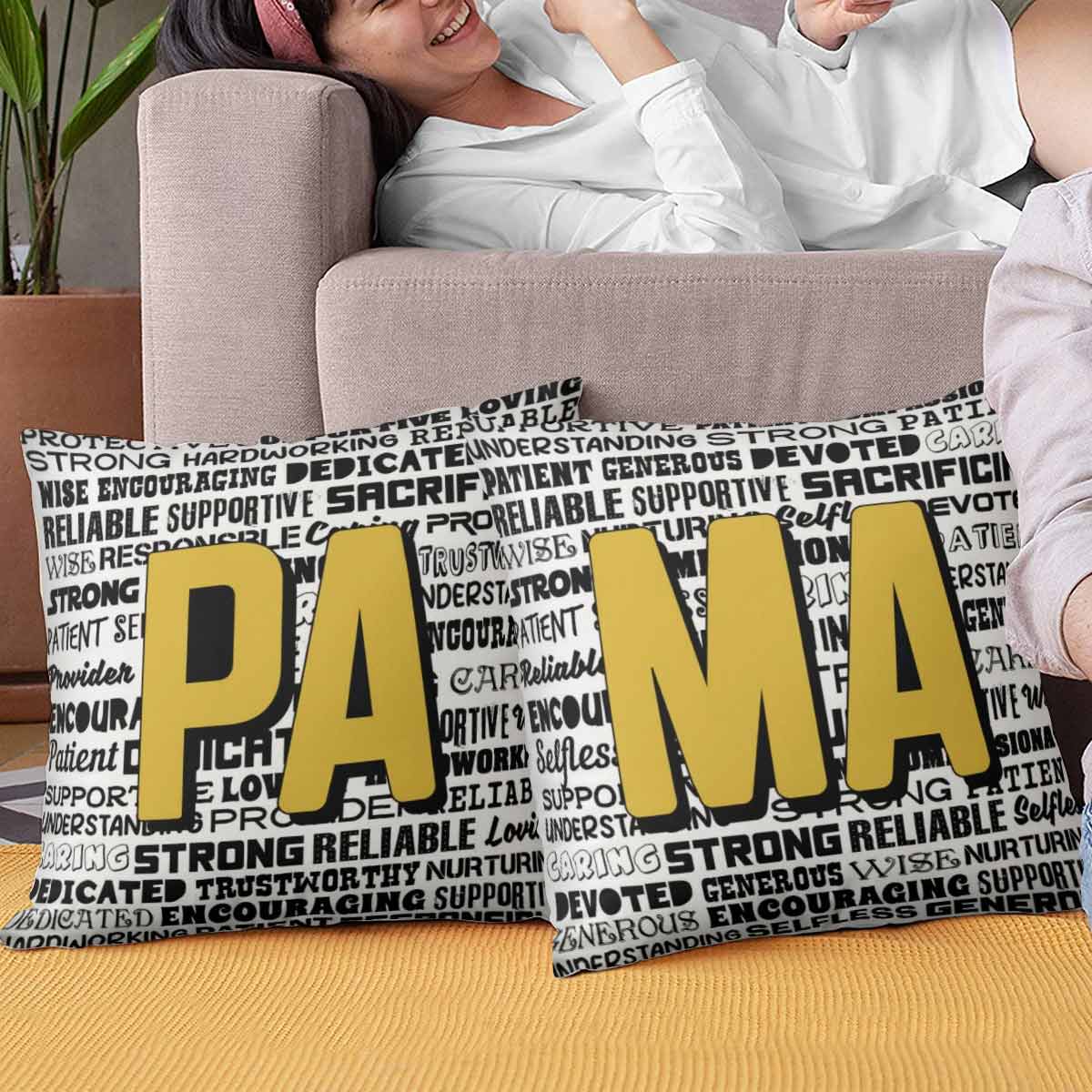 "Maa and Paa" Cushion