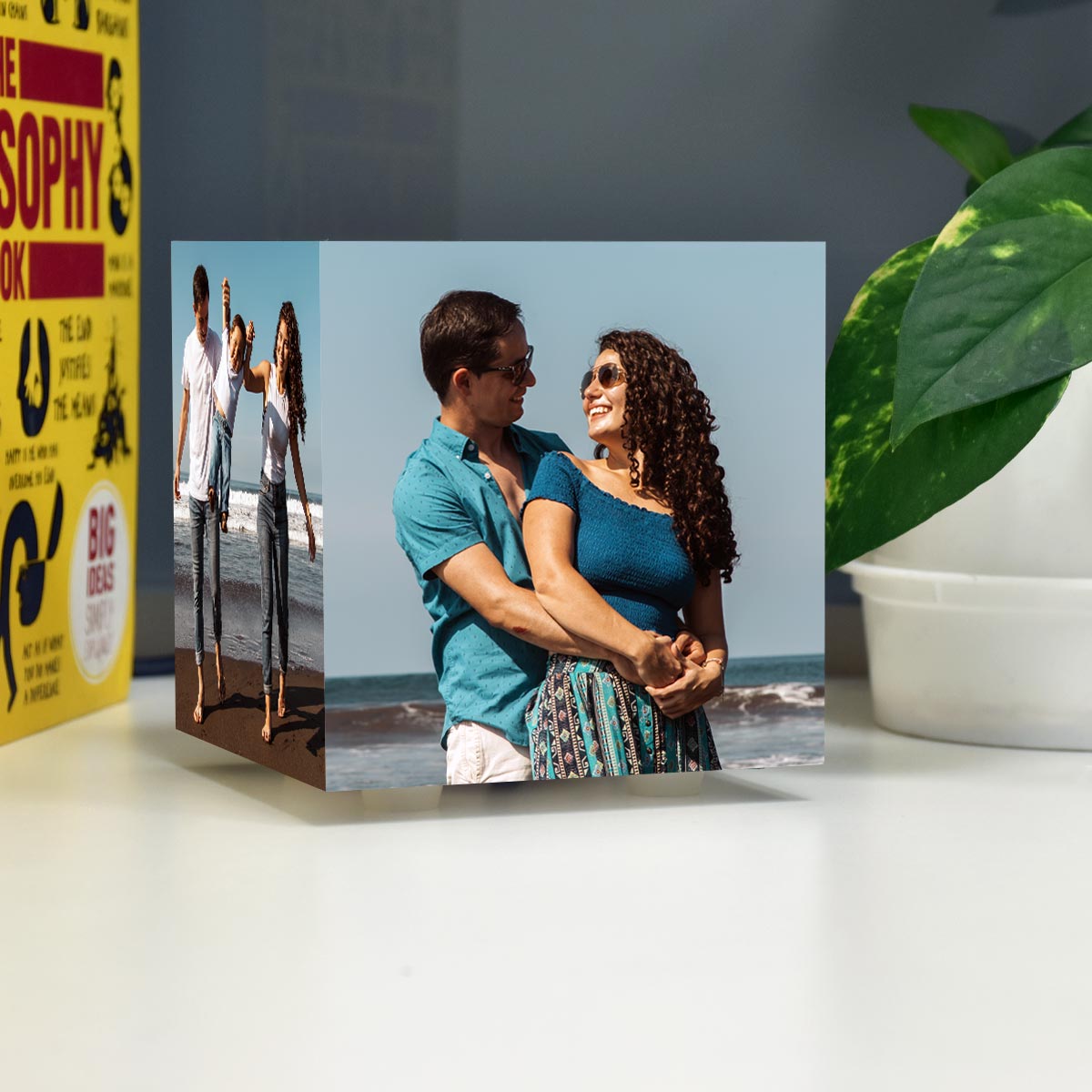 Personalised Lovely Couple Cube Lamp