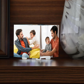 Personalized Mini Cube Photo Lamp for Dad