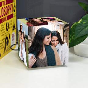 Personalized Mini Cube Photo Lamp for Sister