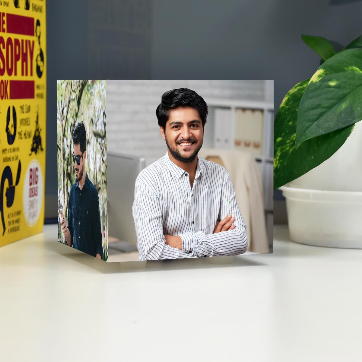 Personalized Mini Cube Photo Lamp for Brother