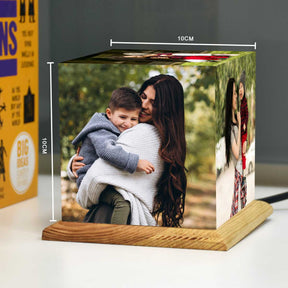 Personalized Mini Cube Photo Lamp for Mom