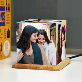 Personalized Mini Cube Photo Lamp for Sister