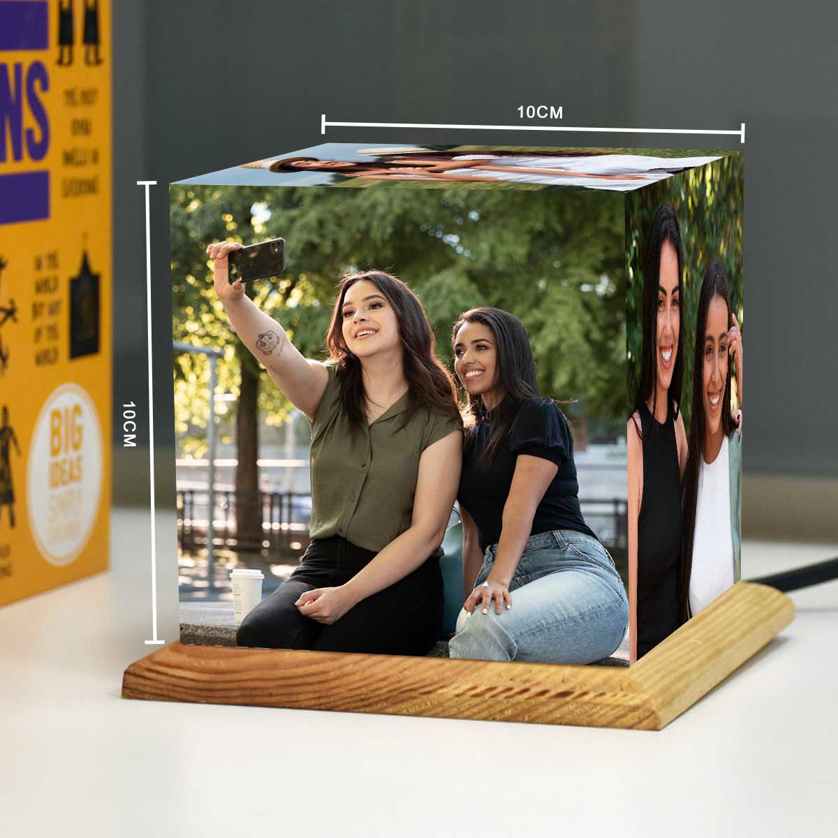 Personalized Mini Cube Photo Lamp for Sister