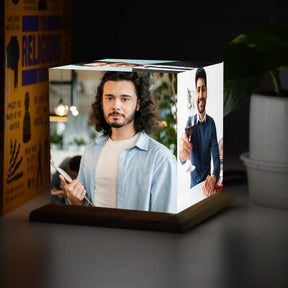 Personalized Mini Cube Photo Lamp for Brother