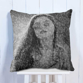 Mosaic Cushion - Black & White