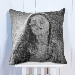 Mosaic Cushion - Black & White