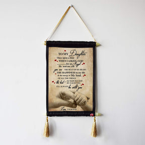 I Love You my Daughter, love dad Satin Scroll