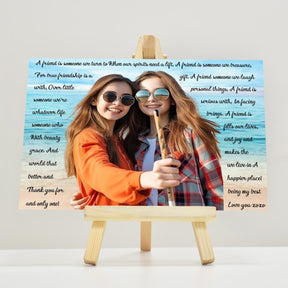 Personalised True Friendship Mini Easel