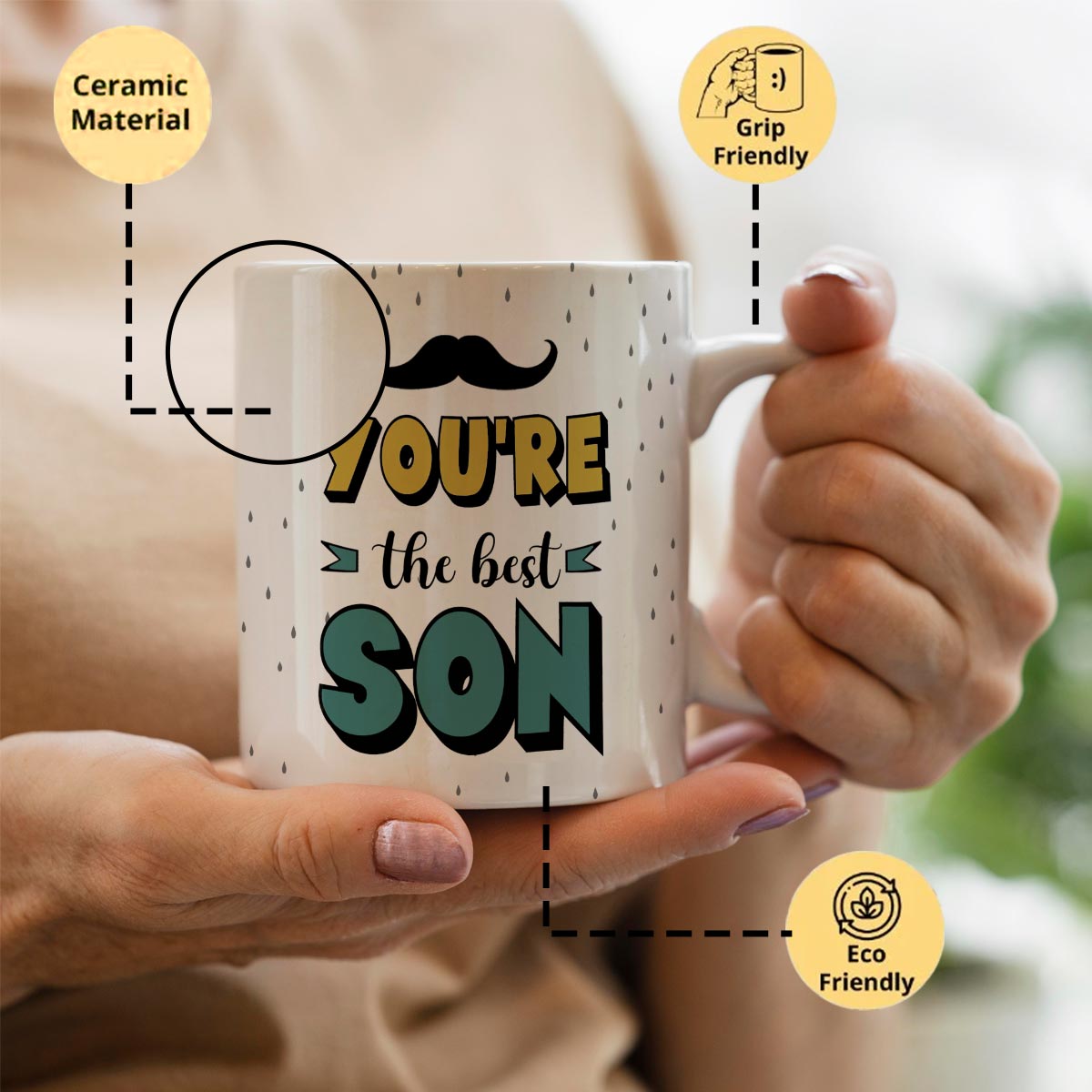 You are the Best Son Ceramic Coffee Mug