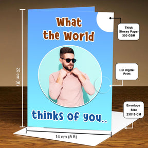 What The World Thinks For You- Male Card