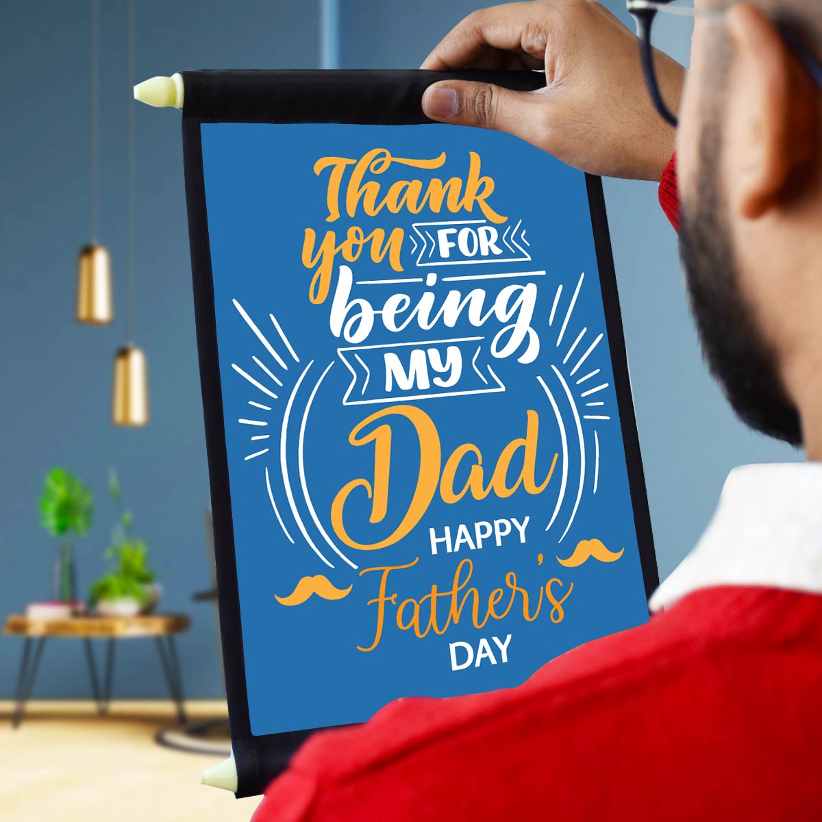 Thank You For Being My Dad Scroll