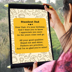 Stand Out Dad Birthday Scroll for Dad