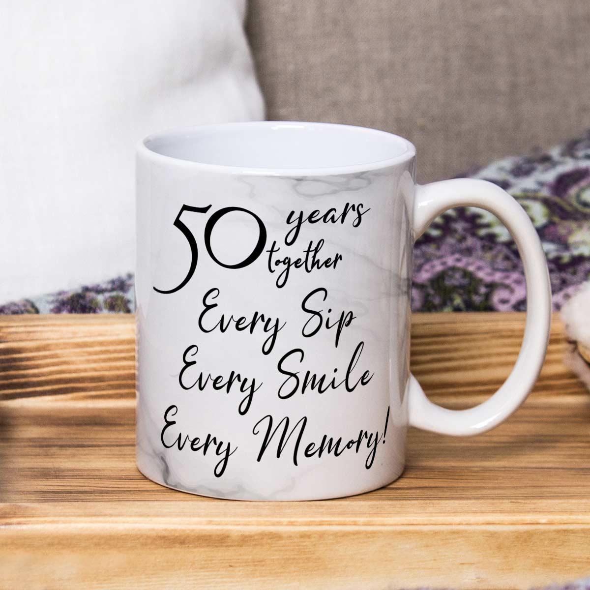 50 Years Together Anniversary Set of 2 Coffee Mug