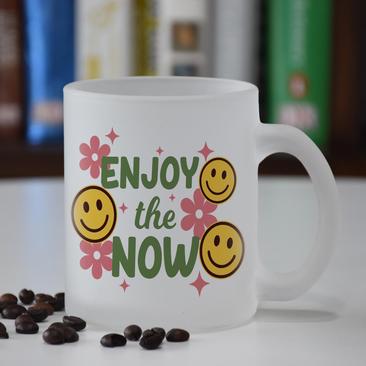 Enjoy the Now Frosted Coffee Mug