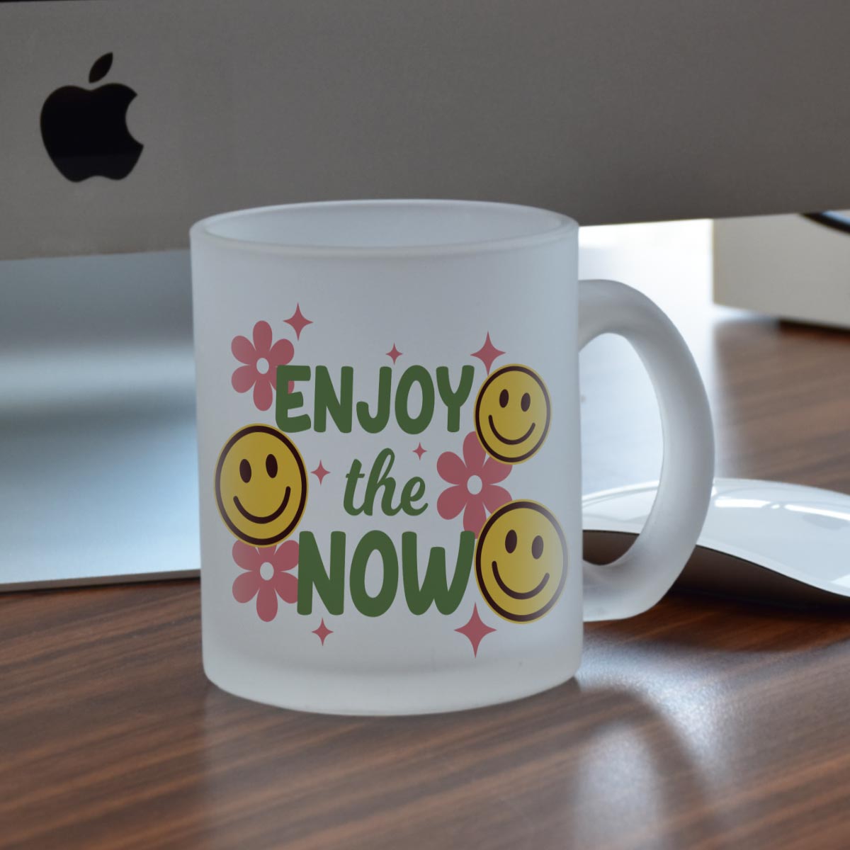 Enjoy the Now Frosted Coffee Mug