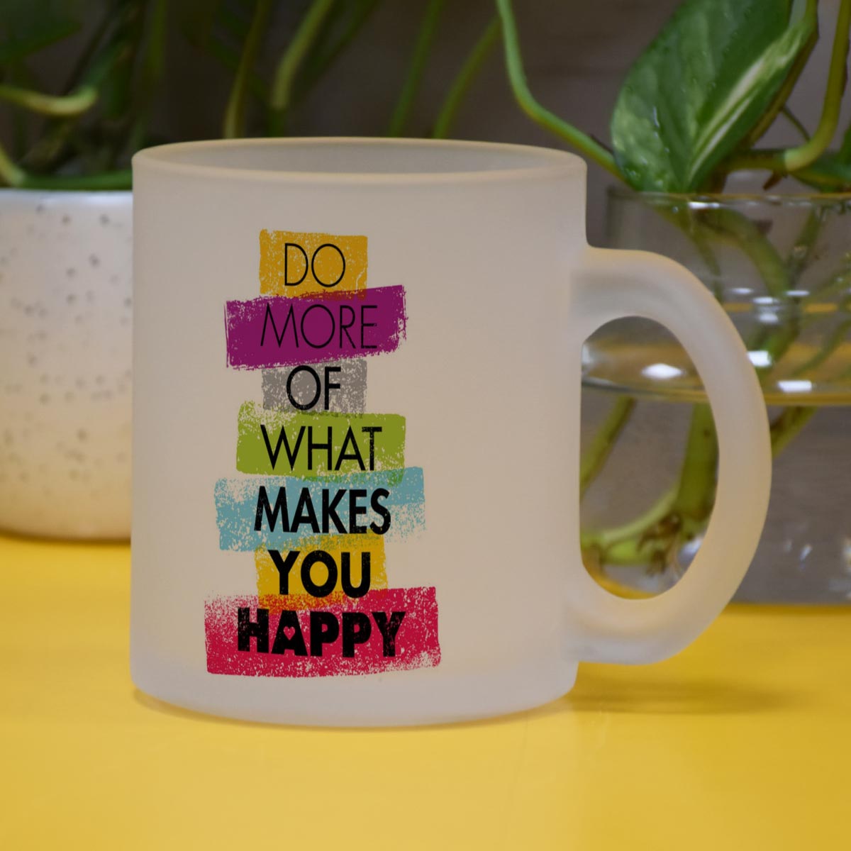 Do What Makes You Happy Frosted Coffee Mug