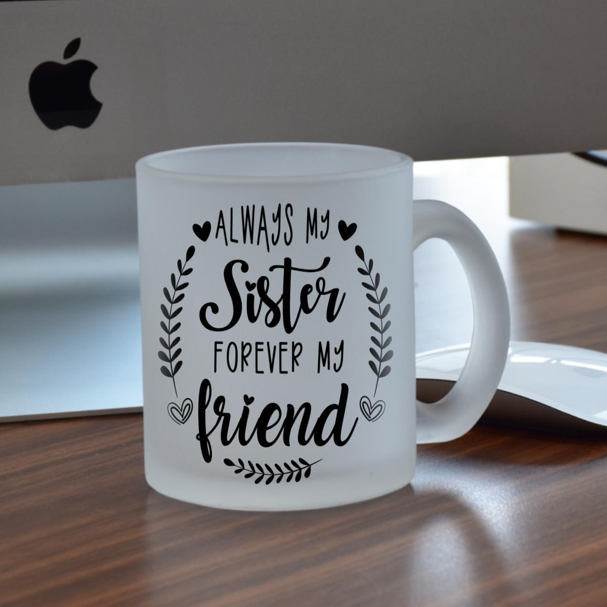 Sister is Forever Friend Frosted Coffee Mug