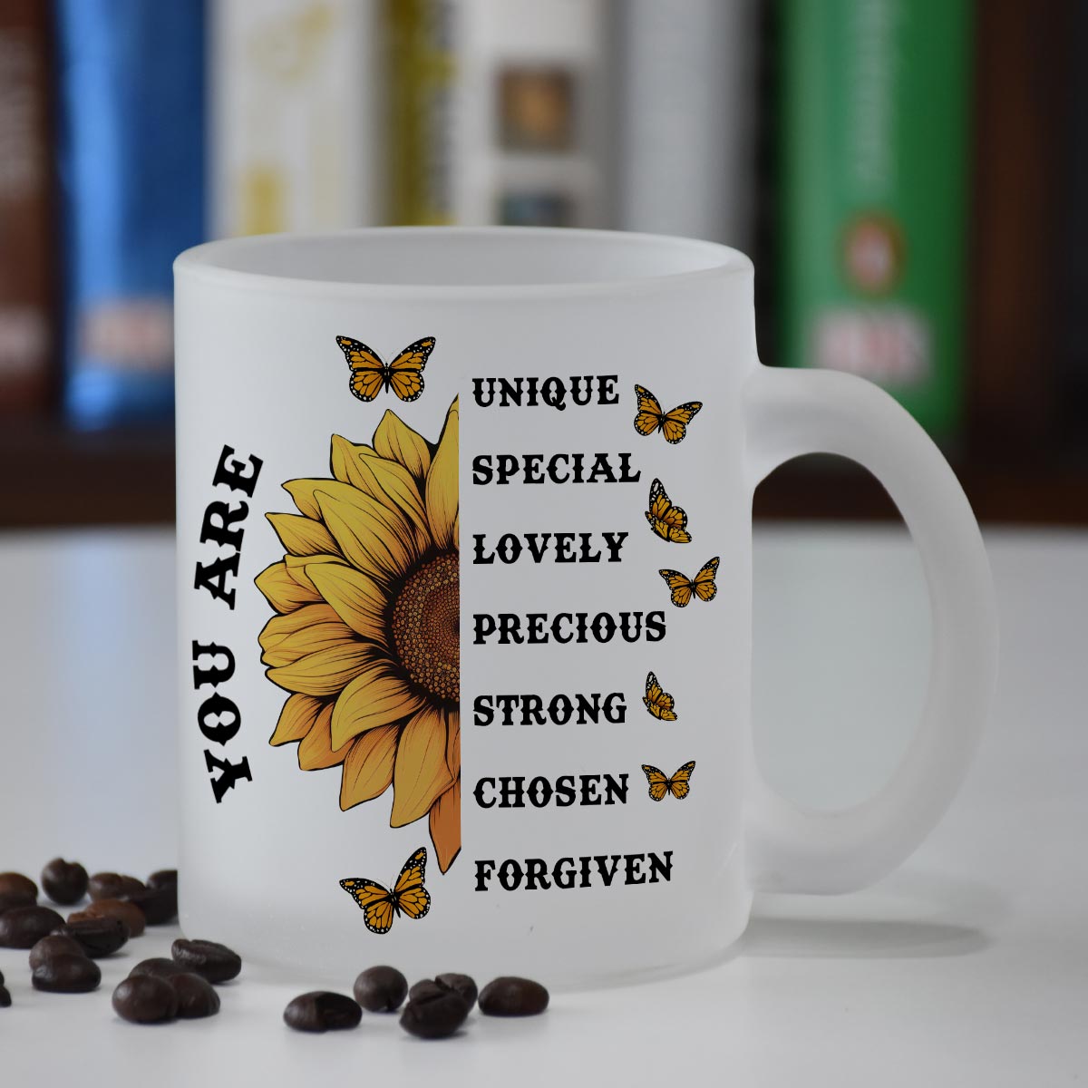 Positive Vibes Frosted Coffee Mug