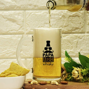 Papa Risky After Whisky Beer Mug Gift For Dad