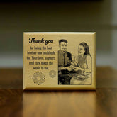 Personalized Engraved Wooden Frame for Brother