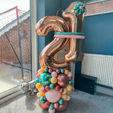 Rose Gold Numeric Balloon Bouquet