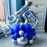 Celebrations in Blue Balloon Bouquet