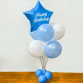 Blue Birthday Wishes Balloon Bouquet