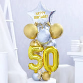 Golden Jubilee Balloon Bouquet