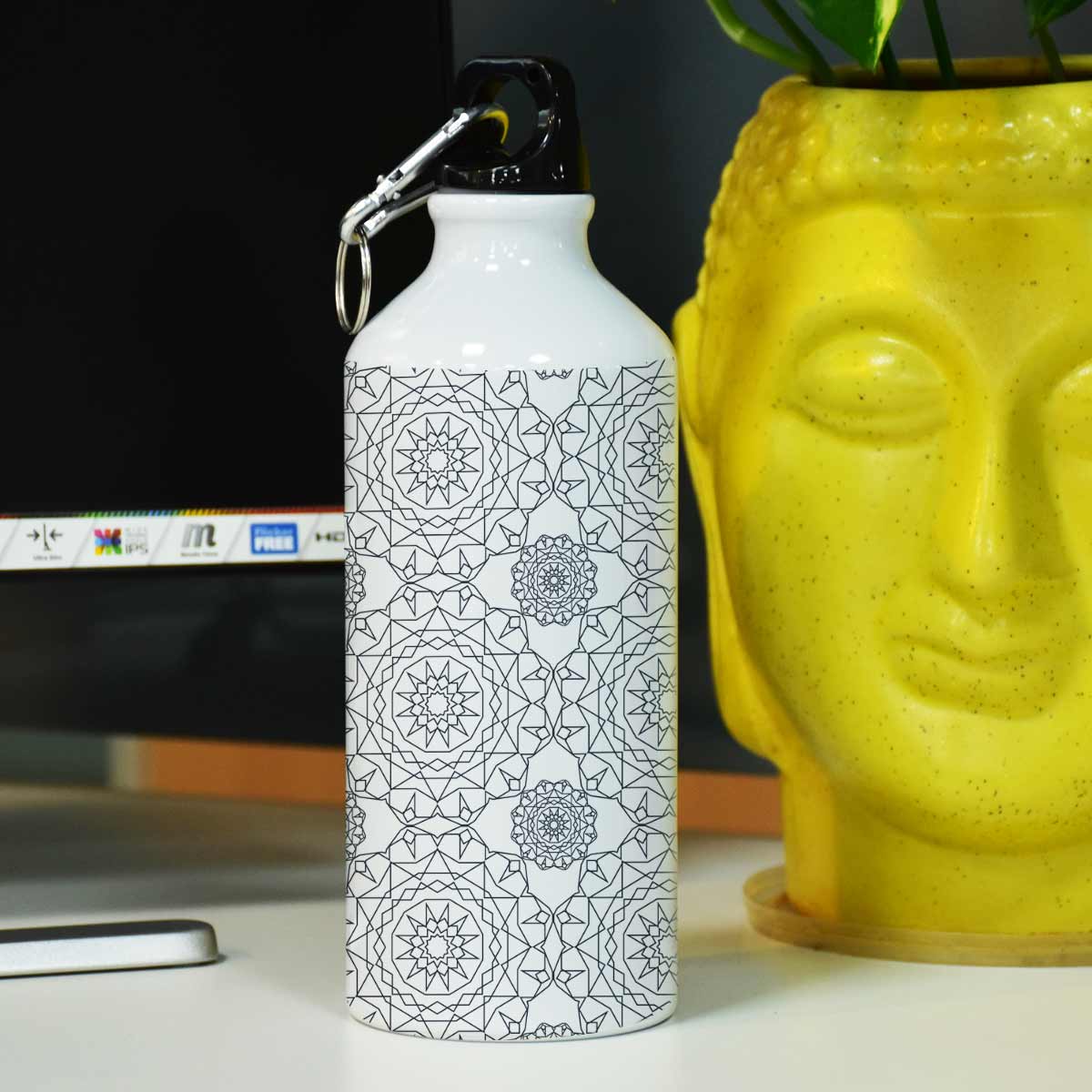 Mandala Art Sipper Bottle