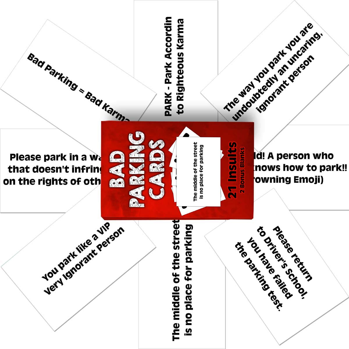 Bad Parking Cards – 21 Hilarious Insults for Terrible Parkers