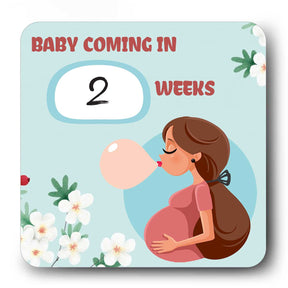 Baby Coming Soon Fridge Magnet Gift For Pregnant Women