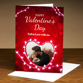 Personalized Happy Valentine's Day Greeting Card for Couple