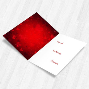 Personalized Happy Valentine's Day Greeting Card for Couple