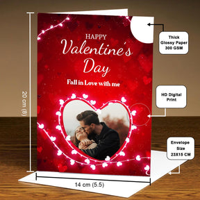 Personalized Happy Valentine's Day Greeting Card for Couple