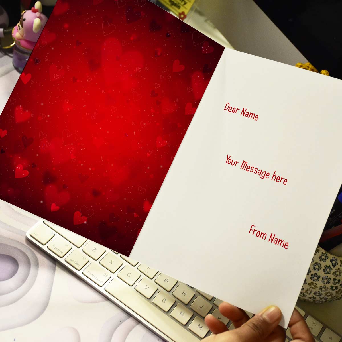 Personalized Happy Valentine's Day Greeting Card for Couple