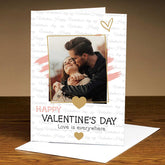 Personalized Love Is Everywhere Valentine's Day Greeting Card for Couple