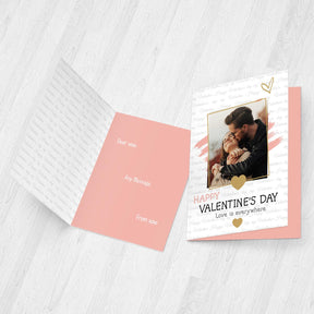 Personalized Love Is Everywhere Valentine's Day Greeting Card for Couple